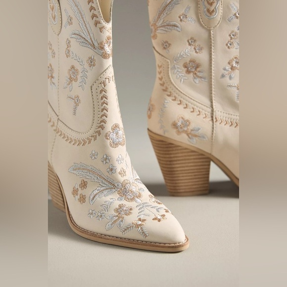Dolce Vita Jessey Floral Western Cowboy Boots - Picture 8 of 8